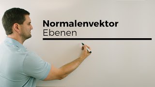 Normalenvektor bei Ebenen Vektorgeometrie Begriffsklärung  Mathe by Daniel Jung [upl. by Ycniuqal205]