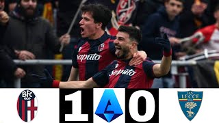 Bologna 10 Lecce Bologna vs Lecce All Goals and Highlights Serie A Liga Italia sportnews [upl. by Klockau511]