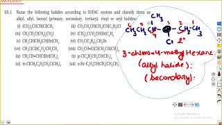 name the following halides and Classify them as alkylallylbenzylvinyl or aryl halides [upl. by Doran]