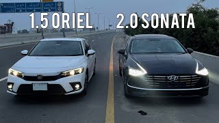 20 Sonata vs Civic Oriel 2022  DRAG RACE [upl. by Gnak]