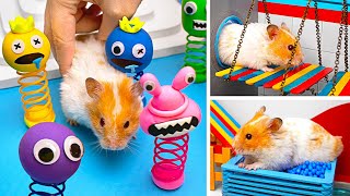 🐹 Facciamo un incredibile labirinto per criceti a tema Rainbow Friends  Fantastica avventura [upl. by Mariquilla]