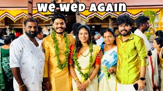 WE WED AGAIN AT GURUVAYUR TEMPLE ❤️ [upl. by Inihor76]