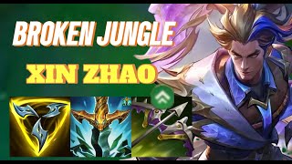 Wild Rift China Xin Zhao Jungle  Trinity Force Serpents Fang Crusher Items  Build amp Runes [upl. by Ecirbaf298]