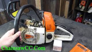 How to use the Stihl OEM circlip installation tool [upl. by Eissed189]