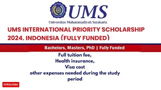 Universitas Muhammadiyah SurakartaStudy in Indonesia Fully Funded Scholarship [upl. by Atikihc]