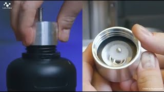 NOVA3D Whale3 Series How to Install the Autofeeding Bottle Cap [upl. by Nylime]