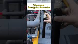 HENGFENG FLOC 10 seconds sewage change to clean water [upl. by Assadah]