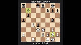 Mikhail Tal vs Anatoly Karpov  Memorial AAlekhine 1971 [upl. by Euqenimod987]