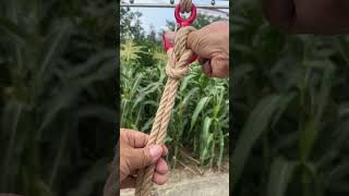 Wow done in seconds The strongest knot in the world [upl. by Yekcim809]