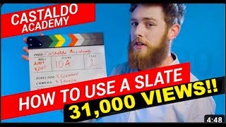 31000 VIEWS The Clapperboard Explained — How to Use a Film Slate [upl. by Ivel]