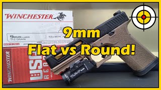 Is The Question Finally Answered 9mm FMJ Flat vs Round Ballistic Gel Test Which Penetrates More [upl. by Brathwaite]