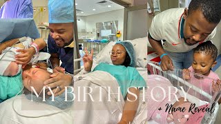 My Birth Story with pictures  Unplanned CSection  Revealing Our Daughters Name [upl. by Artimed]