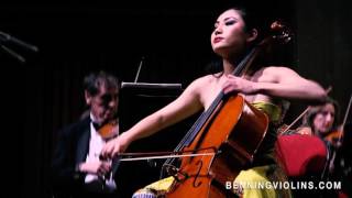 Cellist Tina Guo performs SaintSaëns Cello Concerto on an Eric Benningcrafted Cello [upl. by Ecirpac]