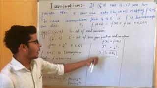 ISOMORPHISM DEFINITION AND EXAMPLE GROUP THEORY [upl. by Dewie73]