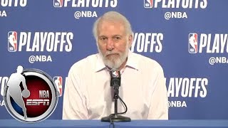 FULL Gregg Popovich jokes about Steve Kerr Steph Curry during pregame presser  NBA on ESPN [upl. by Olatha982]