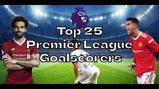 Top 25 Premier League Goalscorers Of All Time [upl. by Lydie369]