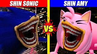 Shin Sonic vs Shin Amy  SPORE [upl. by Oberheim]