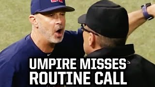 Umpire botches an easy call a breakdown [upl. by Annek]