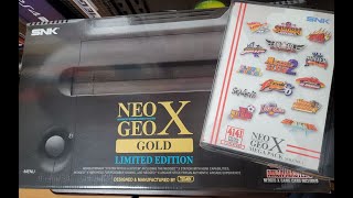 Neo Geo X gold limited edition  NeoGeo Mega pack 1 [upl. by Netsua971]