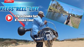 Fishing Trip at Durban Ushaka Surf  Tour of the Ushaka Canal [upl. by Aurore439]