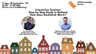 Interactive Seminar Step by Step Study in Holland  How does Studielink Work [upl. by Arlie]