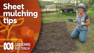 How to get started using sheet mulching to kill weeds  Gardening 101  Gardening Australia [upl. by Amsed860]