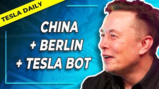 Tesla China Sales Berlin Expansion Tesla Bot Ultrasonics Giga Press [upl. by Ely]