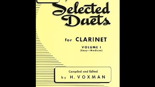 Rubank Selected Duets for Clarinet Vol 1 Magnani no 9 [upl. by Heinrich506]