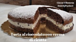 Torta al cioccolato con crema di ricotta [upl. by Zadack]