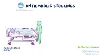 Application of Anti embolic device and sequential compression  Nursing  Osmosis [upl. by Sauers]