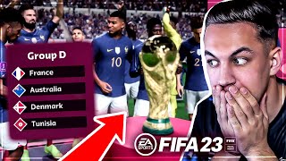 JE SIMULE LA COUPE DU MONDE SUR FIFA 23 MODE WORLD CUP [upl. by Idleman]