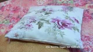 40  Kissenbezug mit Reißverschluss in 2 Versionen nähen DIY pillow case with zipper sewing [upl. by Abramo]