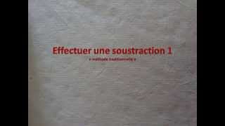 soustraction 1 [upl. by Nyra]