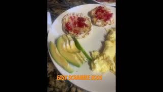 High protein low carb easy scrambled eggs [upl. by Young638]