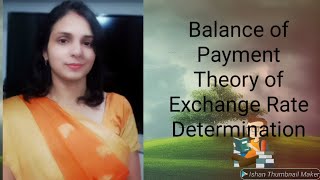 Balance of Payment theory of Exchange Rate Determination [upl. by Luo]