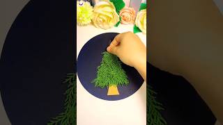 Diy craft christmas tree 🎄 ideas viralvideo shortsfeed art video youtubeshorts ytshorts [upl. by Nolasba97]