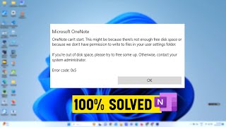 How to fix OneNote app error code 0x5 in Windows हिंदी [upl. by Roderich]