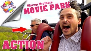 MEGA ACHTERBAHN Spaß und Action  Movie Park Germany Bottrop  Family Fun [upl. by Carson928]