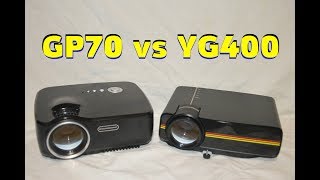 YG400 vs GP70 Проектор Projector [upl. by Darce]