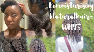 Remoisturizing natural hair why our routine [upl. by Eirahcaz]