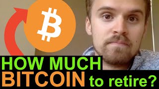 How Much BITCOIN To Retire [upl. by Sihtnyc]