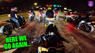 BIKERS TRY TO PICK UP GIRLS IN MIAMI 🏝️👀  Panigale V4 SP2 Ninja H2 Fireblade R1 S1000rr [upl. by Llenrrad387]