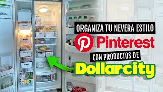 ORGANIZA TU REFRIGERADOR al estilo pinterest con PRODUCTOS ECONÓMICOS DE dollarcity [upl. by Howzell]