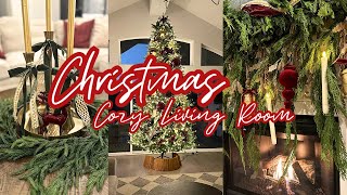 CHRISTMAS DECORATE WITH ME 2024  CHRISTMAS LIVING ROOM DECOR  CHRISTMAS DECORATIONS 2024 [upl. by Oralla]