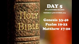 Day 573 Days Holy Bible Reading Project with WDCJesus the light of the worldPart 324102024 [upl. by Nylg982]