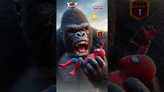 SpiderMans Revenge 💥 Fierce Fight Against King Kong to Protect His Kid spiderman shorts marvel [upl. by Ocimad591]