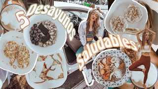 🥑 5 DESAYUNOS SALUDABLES 🥑 ¡fáciles rápidos y riquísimos  granola casera  Meanwhileweb [upl. by Llenyl]