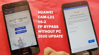 HUAWEI CAML21 Y62 FRP Bypass 2020 Update Without PC 100 Working [upl. by Kristofer]