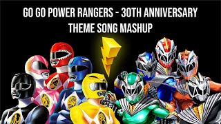 “Go Go Power Rangers”  Power Rangers 30th Anniversary Theme Song Mashup  Fanmade [upl. by Ynabe]