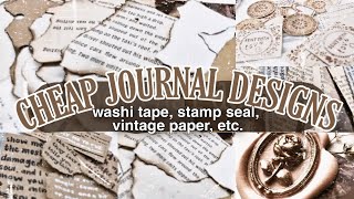 7 DIY JOURNAL DESIGNS🥀 journaling on a budget  chinderella [upl. by Hwang]